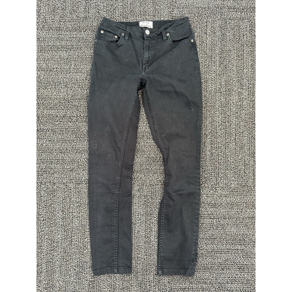 ACNE STUDIOS COTTON POLYESTER POCKETS DENIM JEANS SIZE 28/32 Black - Picture 1 of 7